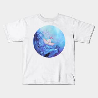 Paper Boat in Watercolor Kids T-Shirt